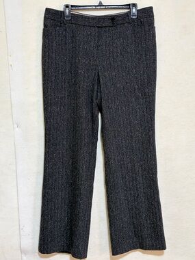 Talbots Black Pants with Blue Waist Trim